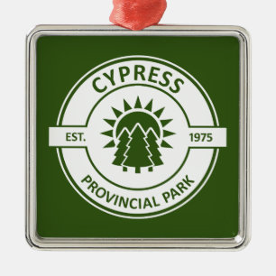 Cypress Provinspark Sol Träd Julgransprydnad Metall