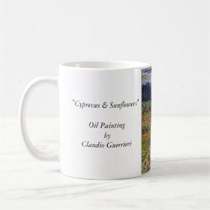 Cypress & solrosor kaffemugg