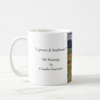 Cypress & solrosor kaffemugg
