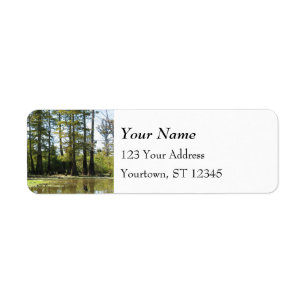 Cypress Swamp liggande Returadress Etikett
