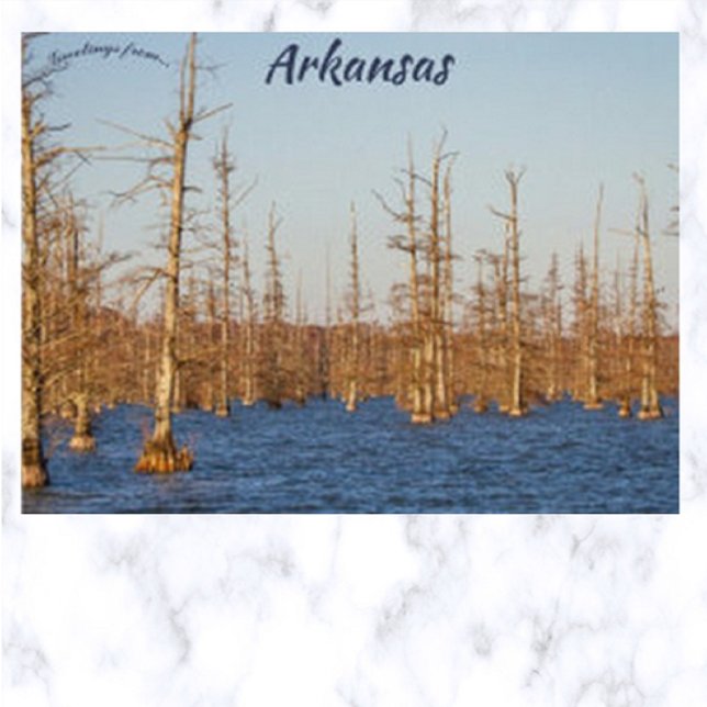 Cypress Träd i Big Sjö NWR Arkansas Vykort (Skapare uppladdad)