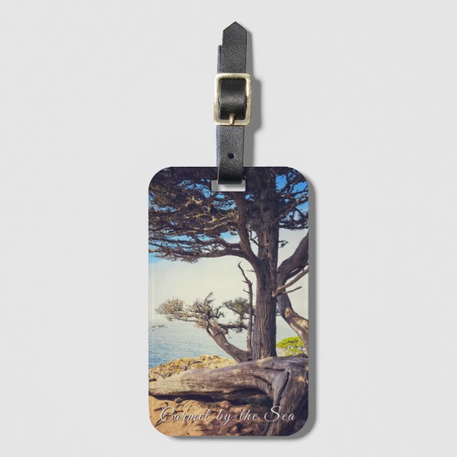 Cypress vid havet bagagebricka (Framsida vertikal)