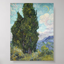 Cypresse av Van Gogh Poster