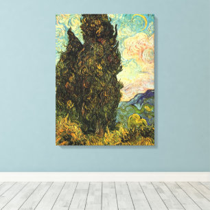 Cypresser av Vincent van Gogh Canvastryck