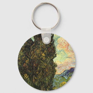 Cypresser av Vincent van Gogh Nyckelring