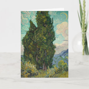 Cypresser från van Gogh: Blank Kort
