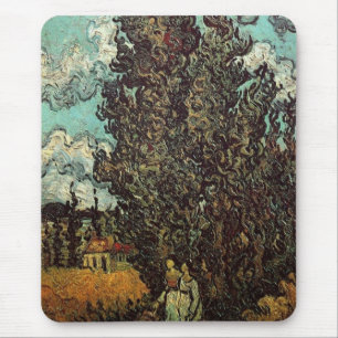 Cypresser och två kvinnor av Vincent van Gogh Musmatta