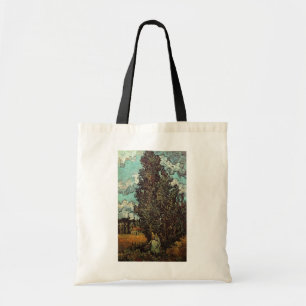 Cypresser och två kvinnor av Vincent van Gogh Tygkasse