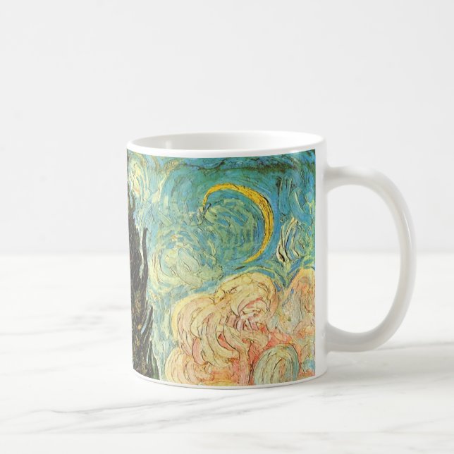 Cypresses av Vincent van Gogh Kaffemugg (Höger)