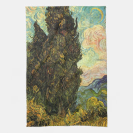 Cypresses av Vincent van Gogh Kökshandduk