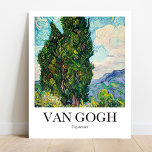 Cypresses av Vincent Van Gogh Poster<br><div class="desc">Cypresses (1889) av Vincent Van Gogh</div>
