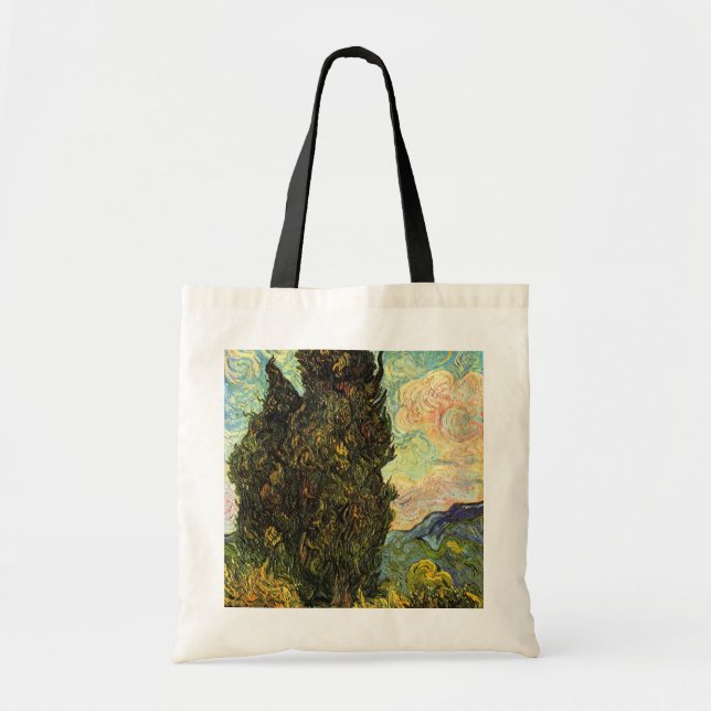 Cypresses av Vincent van Gogh Tygkasse (Framsidan)