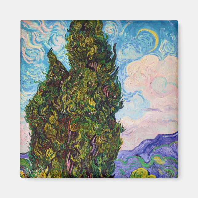 Cypresses, Van Gogh Magnet (Framsidan)