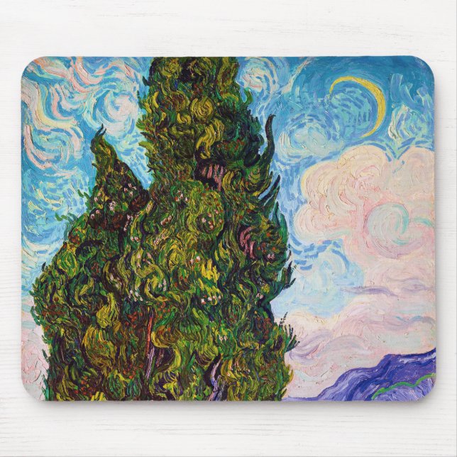 Cypresses, Van Gogh Musmatta (Framsidan)