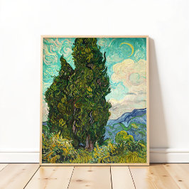 Cypresses, Vincent van Gogh Art Poster