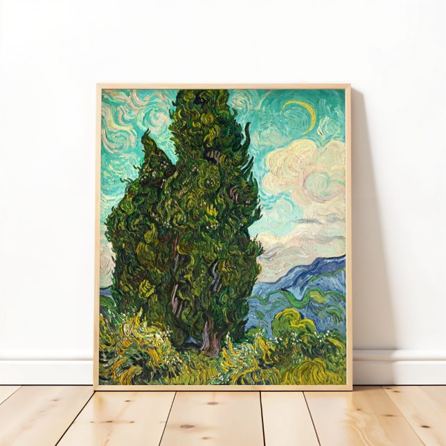 Cypresses, Vincent van Gogh Art Poster (Skapare uppladdad)