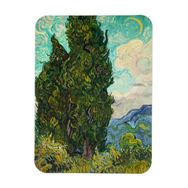 Cypresses, Vincent van Gogh Magnet