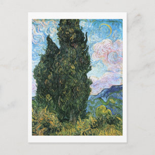 Cypresses, Vincent van Gogh Vykort