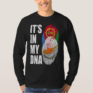 Cypriot och eritrean Mix DNA-Flagga T Shirt