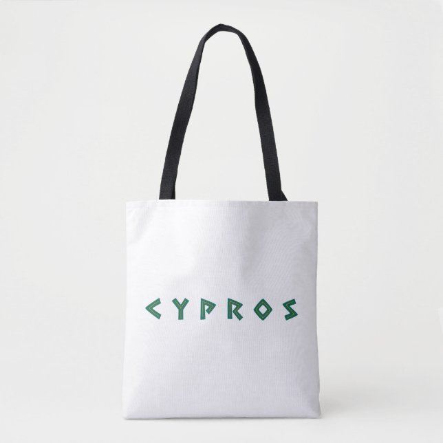 cypros text Cypern land symbol greek nation tra Tygkasse (Framsida)
