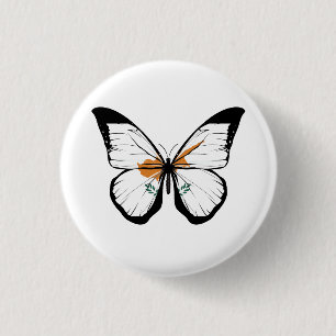 Cyprus Butterfly Flagga Knapp