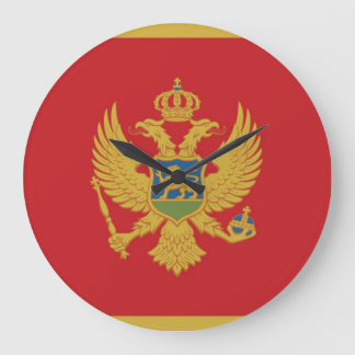 Cyprus Flagga Large Clock Stor Klocka