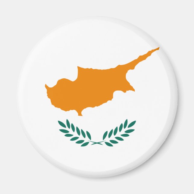 Cyprus Flagga Magnet (Framsidan)