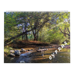Cyprus Two Page LargeCalendar, vit Kalender