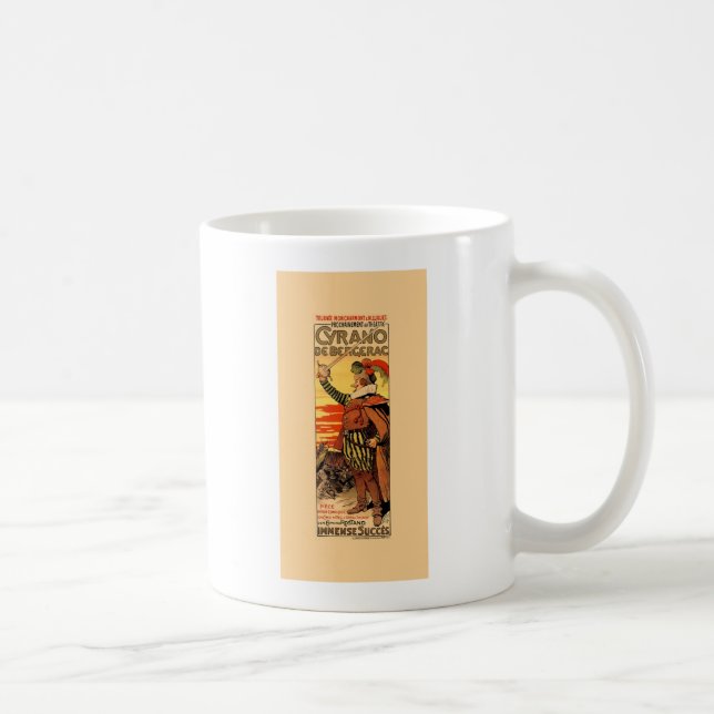 Cyrano de Bergerac av Lucien Métivet 1898 Kaffemugg (Höger)