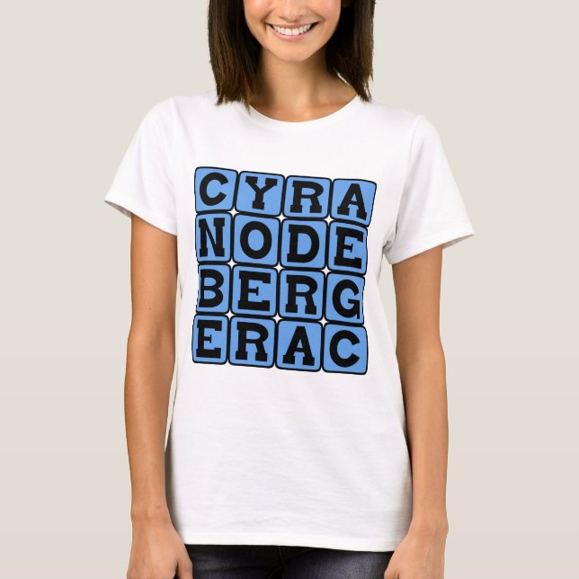 Cyrano de Bergerac, fransk lek Tee Shirt (Framsida)