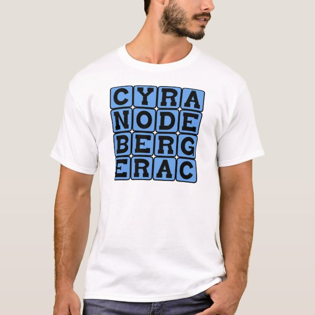 Cyrano de Bergerac, fransk pjäs Tee Shirt (Framsida)