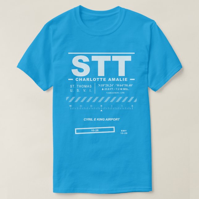 Cyril E. Kung flygplats STT T-Shirt (Design framsida)