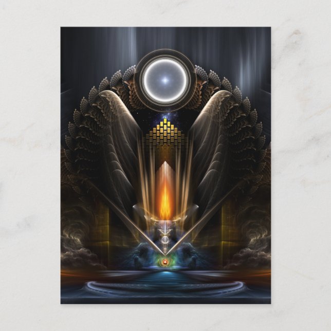 Cyritous, Karinos Orbens tempel Vykort (Framsida)