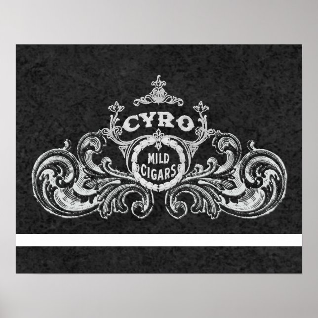 Cyro Mild Cigars Vintage Tobacco Label Poster (Framsidan)