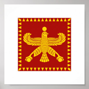 Cyrus den underbara standarda flagga poster