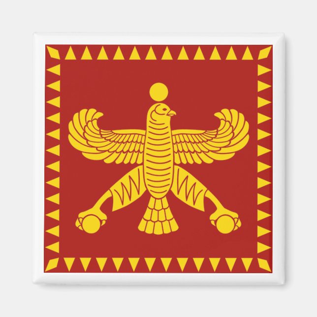 Cyrus the Underbar Standard Flagga Magnet (Framsidan)