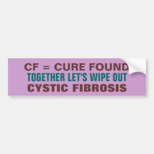 Cystic Fibrosis för bot Bildekal