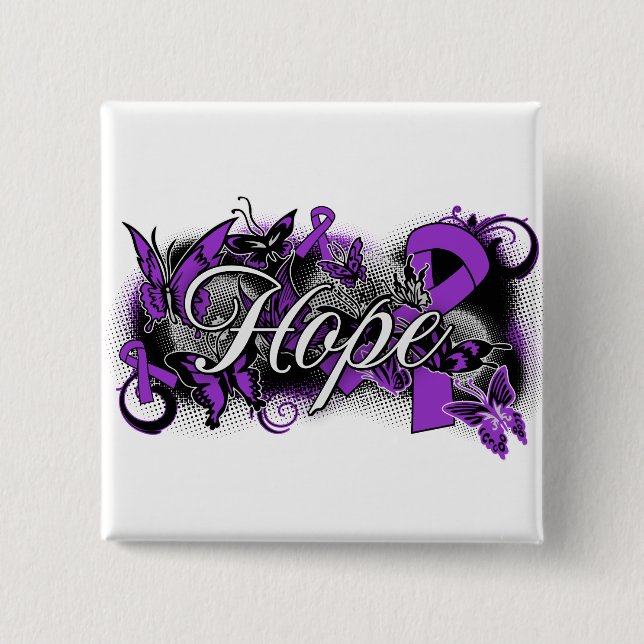 Cystic Fibrosis Hope Garden Ribbon Knapp (Framsida)