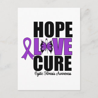 Cystic Fibrosis Hope Kärlek Cure Vykort