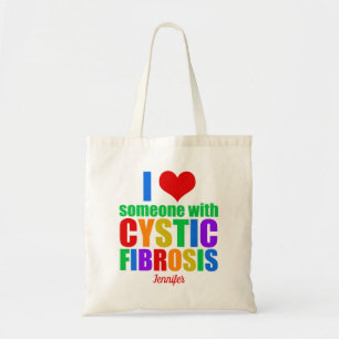 Cystic fibrosis Kärlek Rainbow Personlig Namn Tygkasse