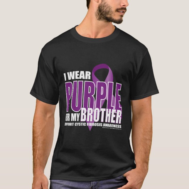 Cystic Fibrosis: Lilor för broder T Shirt (Framsida)