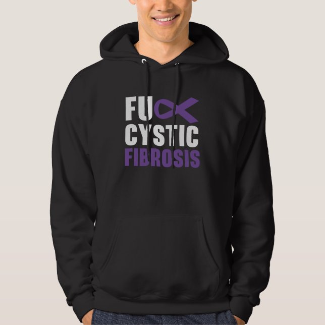 Cystic Fibrosis Warrior Cystic Fibrosis Awareness  Hoodie (Framsida)