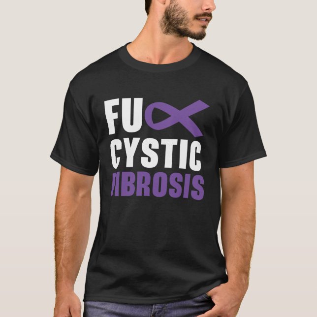 Cystic Fibrosis Warrior Cystic Fibrosis Awareness  T Shirt (Framsida)