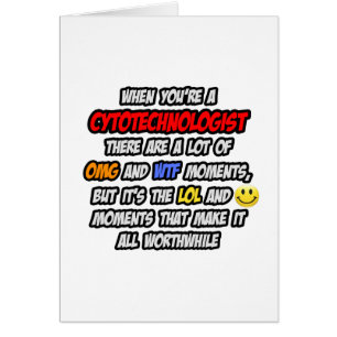 Cytoteknolog ... OMG WTF LOL Hälsningskort