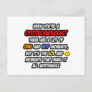 Cytoteknolog ... OMG WTF LOL Vykort