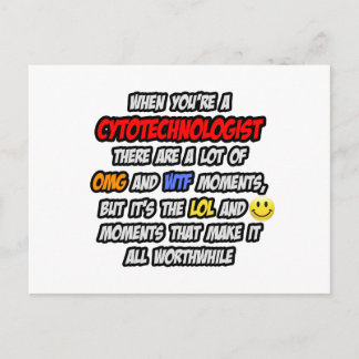 Cytoteknolog ... OMG WTF LOL Vykort