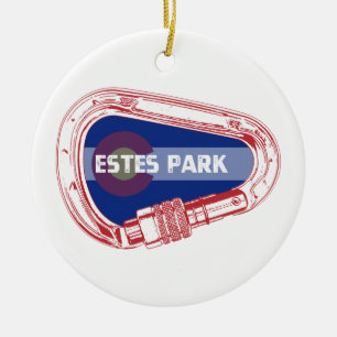 Cyttarabiner i Estes Park Julgransprydnad Keramik