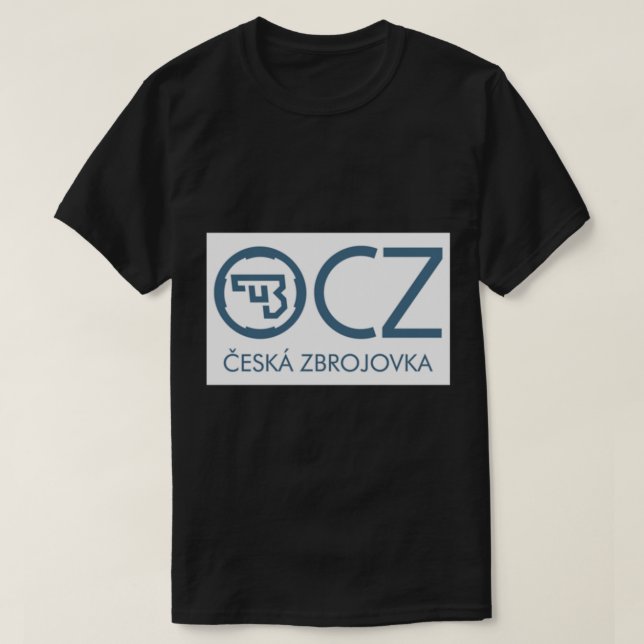 CZ Logotyp Cap för skjutvapen T Shirt (Design framsida)