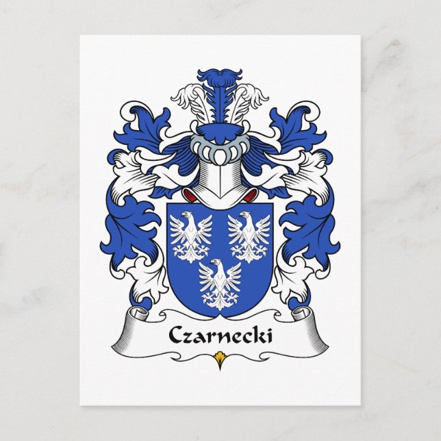 Czarnecki Family Crest Vykort (Framsida)