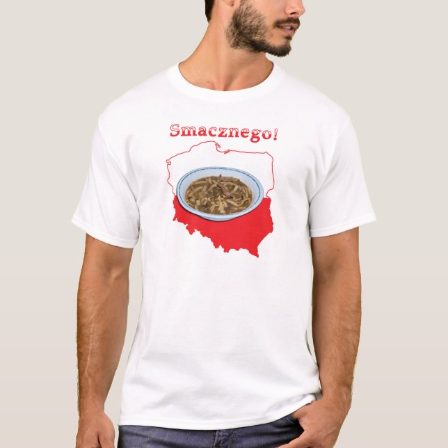 Czarnina Smacznego polska Karta T Shirt (Framsida)